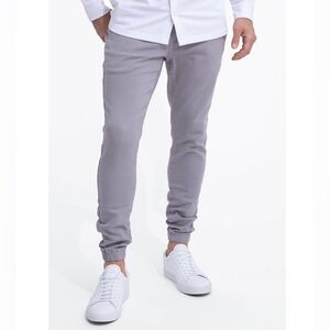 SWET TAILOR duo joggers light grey